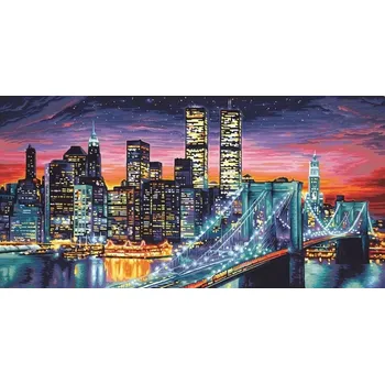 Diamantové malování Norimpex Diamantové malování Noční New York 30 x 40 cm