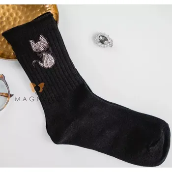 Dámské ponožky Dámské ponožky Shiny Cat - 35-40 / černá