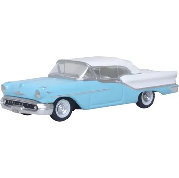 autíčko 1:87 Oldsmobile 88 Convertible 1957 Roof Up Banff Blue / Alcan White