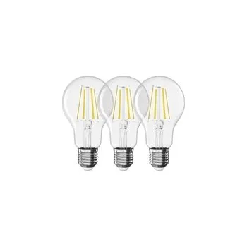 Žárovka Žárovka Filament LED E27 5,9W bílá přírodní EMOS ZF5D43.3 sada 3ks