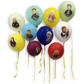 Balónek Balony z wizerunkami świętych (50szt)