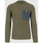 KARPOS Mesdi' Crewneck Fleece, Deep Depths/Woodl.Gray velikost: L