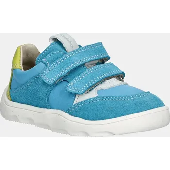 Dívčí obuv Dětské kožené sneakers boty Froddo BAREFOOT ZERU SPRING tyrkysová barva, G3130264 G3130264.22.24 66X, EUR 22