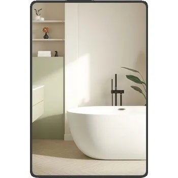 Zrcadlo Závěsné zrcadlo LWM010BD01 61x91 cm Černá