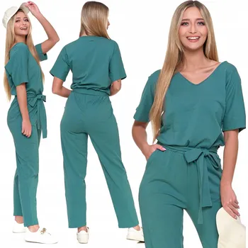 Dámský overall Dámský overal hladký dlouhý volný pohodlný módní bavlněný MORAJ XXL