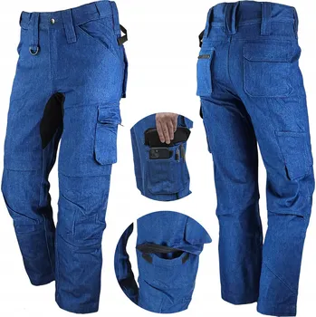 Pracovní obuv Dlouhé pracovní kalhoty - BOZP Spodnie ROBOCZE JEANS męskie MOCNE bojówki BOZP vel. 50