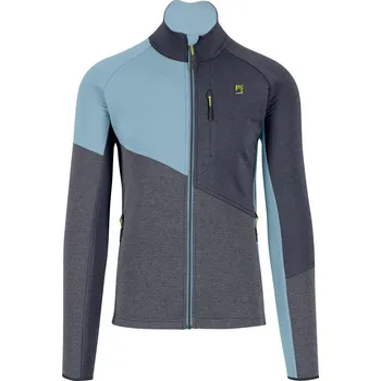 Pánská mikina KARPOS Federa Full-Zip Fleece, Woodl.Gray/Black/Smoke Blue velikost: L