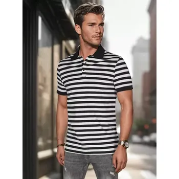 Pánské tričko Pánské triko s límečkem DSTREET PX0642 BÍLÁ XL