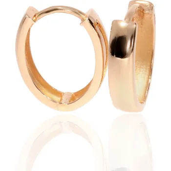 Náušnice Zlatnictví Helios Rose gold hladké kroužky