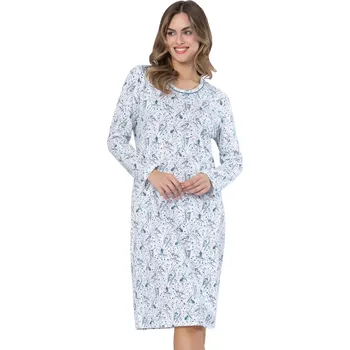 Dámská noční košile Dámská noční košile Beti 1641 LEVEZA – Pohodlí a elegance Barva/Velikost: mořská tmavá / L