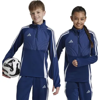 Chlapecká mikina Dětská mikina adidas Performance IY0116 námořnická modř 59X, vel. 116