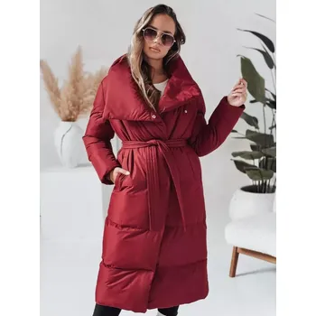 Dámský kabát Dámský kabát DSTREET TY4961 BORDOVÁ M