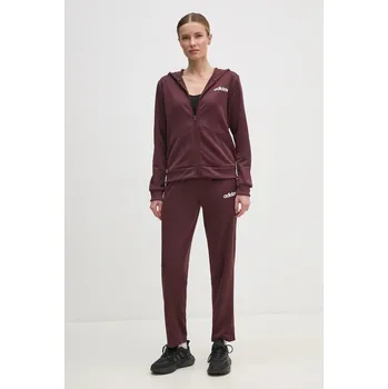 Tepláková souprava adidas LINEAR TS JD2698 burgundské 83A, vel. M