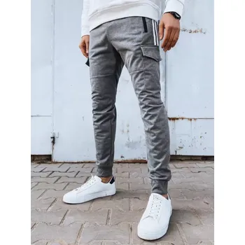 Pánské tepláky DSTREET UX4275 SVĚTLE ŠEDÁ XL/XXL