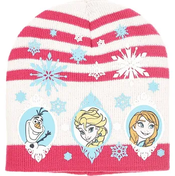 Čepice Frozen - licence Dívčí zimní čepice - Frozen PH4193, smetanová Barva: Smetanová, Velikost: velikost 52