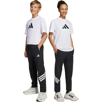 Dětské tepláky adidas černá barva, s potiskem, JJ4808 99X, vel. 152