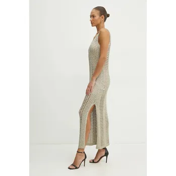 Dámské šaty Šaty Liu Jo béžová barva, maxi, VA5181.MA70D 12X, vel. XL