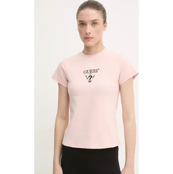 Pánské tričko Tričko Guess COLETTE V4YI21.KCDH1 růžová 03X, vel. S