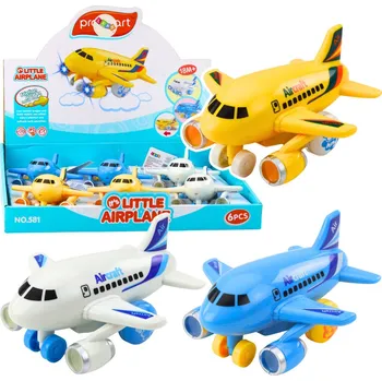 autíčko LEAN Toys Letadlo S Pohon - Světlo Zní 3 Barvy K dispozici