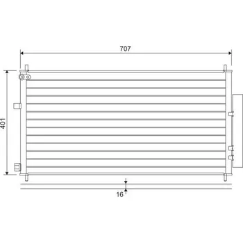 Výparník klimatizace Kondenzátor, klimatizace VALEO WYPRZEDA˝ 822593