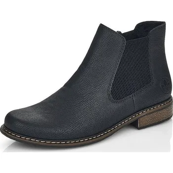 Dámské kozačky RIEKER dámská kotníková obuv CHELSEA Z4994-00 černá 42