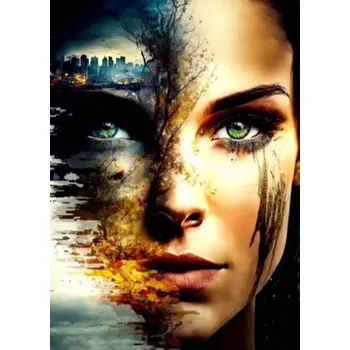 Diamantové malování Norimpex Diamantové malování Tvář apokalypsy 30 x 40 cm