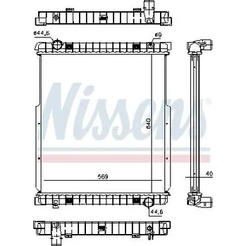 Auto-moto Chladič - chlazení motoru NISSENS NIS63332