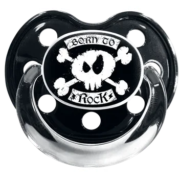 Détský dudlík z Metal Kids - Born To Rock - Deti - černá