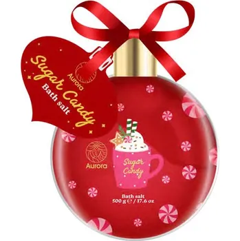Aurora Sůl koupelová Sugar Candy Hot cherry 500g
