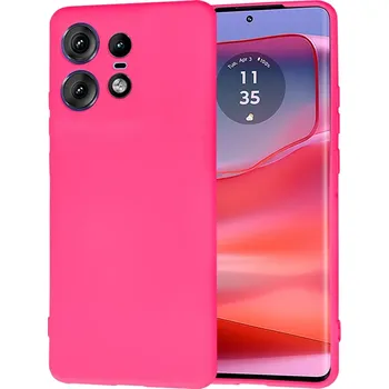 Pouzdro na mobilní telefon Kryt Motorola EDGE 50 Pro, Techsuit SoftFlex - hot pink