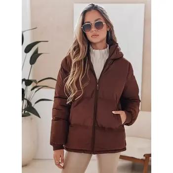 Dámská bunda DSTREET TY4959 HNĚDÁ XL