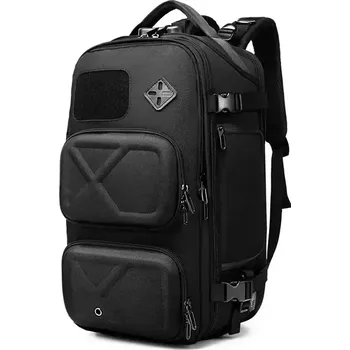 Městský batoh Ozuko Outdoor cestovní turistický batoh s USB + zámek Černý Legrand 23L