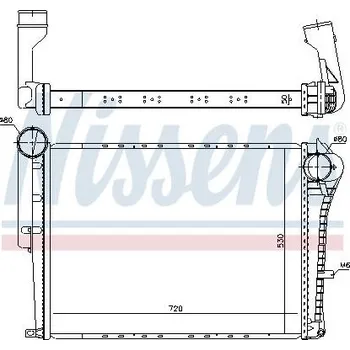 Turbodmychadlo Chladič turba NISSENS NIS97072
