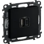 Zásuvka USB A+C Valena Life černá Legrand 756306