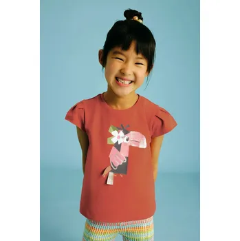 Chlapecké tričko Dětské tričko Mayoral oranžová barva, 3015 3015.6R.Mini.PPYA 23X, vel. 116