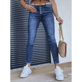 Dámské džíny Dámské kalhoty DSTREET UY1315 MODRÁ XS