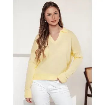 Dámský svetr Dámský svetr DSTREET MY2415 ŽLUTÁ unisize