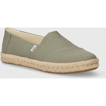 Pánské tenisky Espadrilky Toms Alpargata Rope 2.0 zelená barva, 10020859 91X, EUR 42
