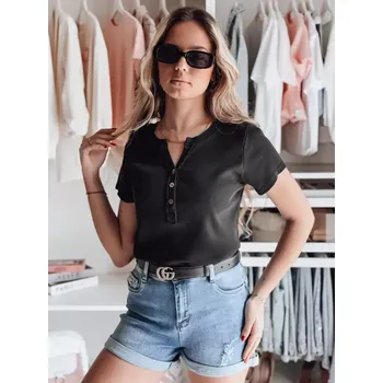 Dámské tričko Dámské triko DSTREET RY2833 ČERNÁ unisize