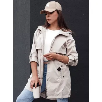 Dámská bunda DSTREET STYLE QUEEN TY4394 SVĚTLE ŠEDÁ L