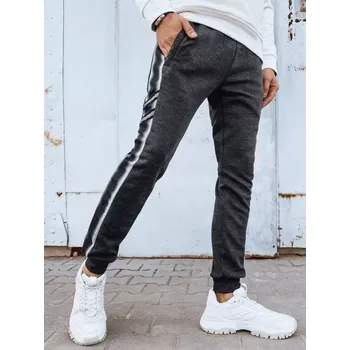 Pánské tepláky DSTREET UX4197 TMAVĚ ŠEDÁ XL