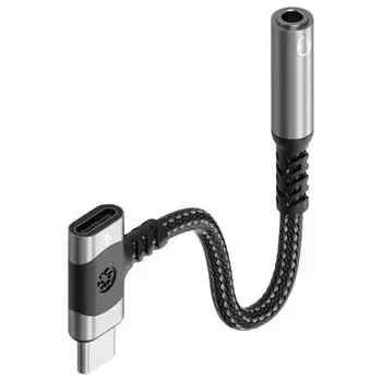 Počítač PremiumCord Redukce USB-C /3,5mm jack s DAC chipem + USB-C pro nabíjení 12,5cm