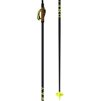 Běžkařská hole Hole na běžky One Way STORM 6 DARK 175 Černá, Žlutá, Hnědá