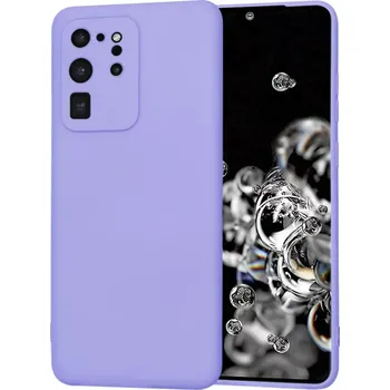 Pouzdro na mobilní telefon Kryt Samsung Galaxy S20 Ultra Techsuit SoftFlex - light purple