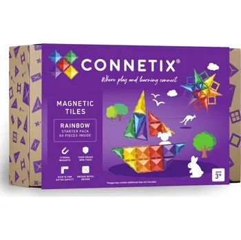 ostatní stavebnice Connetix Tiles - Rainbow Starter Pack 60 ks