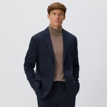 Pánské sako Reserved - Blejzr slim fit - tmavomodrá - YV668-59X - YV668-59X-L