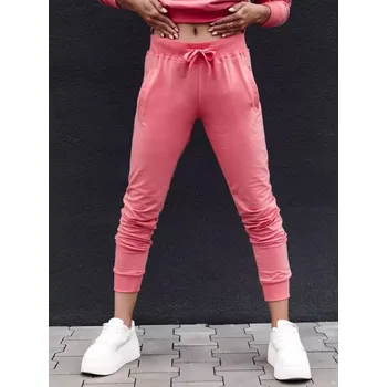 Dámské tepláky DSTREET RELAX MODE UY2138 ČERVENÁ XL