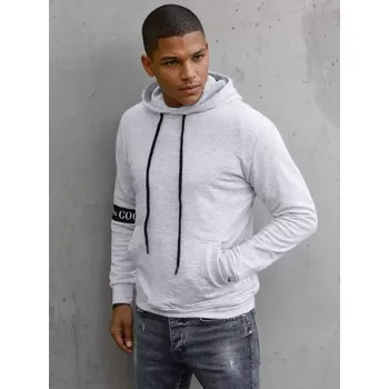 Pánská móda Pánská mikina DSTREET BX5435 SVĚTLE ŠEDÁ L