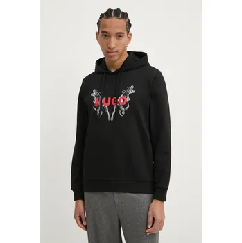 Dámská mikina Bavlněná mikina HUGO 50530580 černá 99A, vel. XL