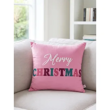 Dekorativní polštářek Sinsay - Vánoční polštář s nápisem "Merry Christmas" - vícebarevná - 819GO-MLC - 819GO-MLC-ONE